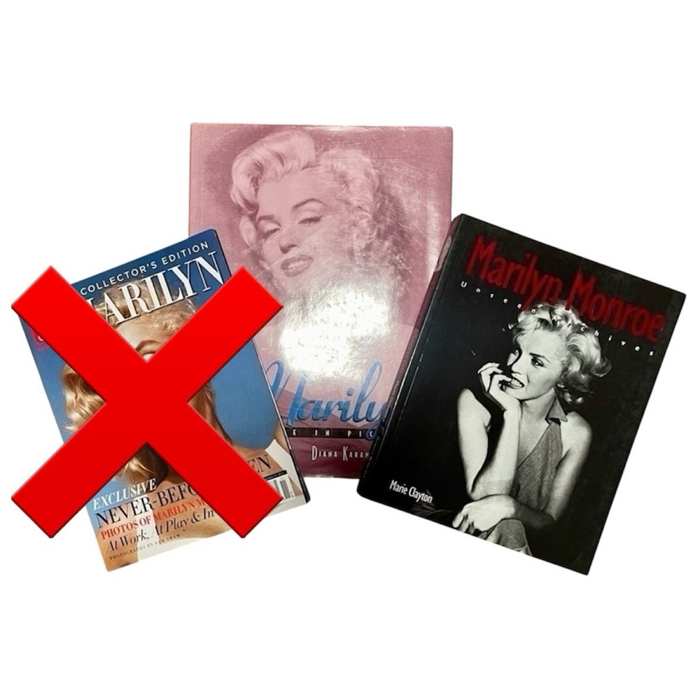 Marilyn Monroe 2 Books Set Collector Memorabilia 🎬